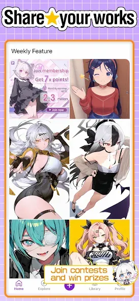 PixAI: AI Anime Art Generator screenshot 3