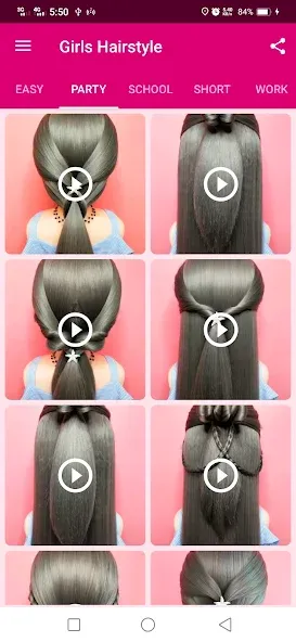Girls Hairstyle Step By Step screenshot 2