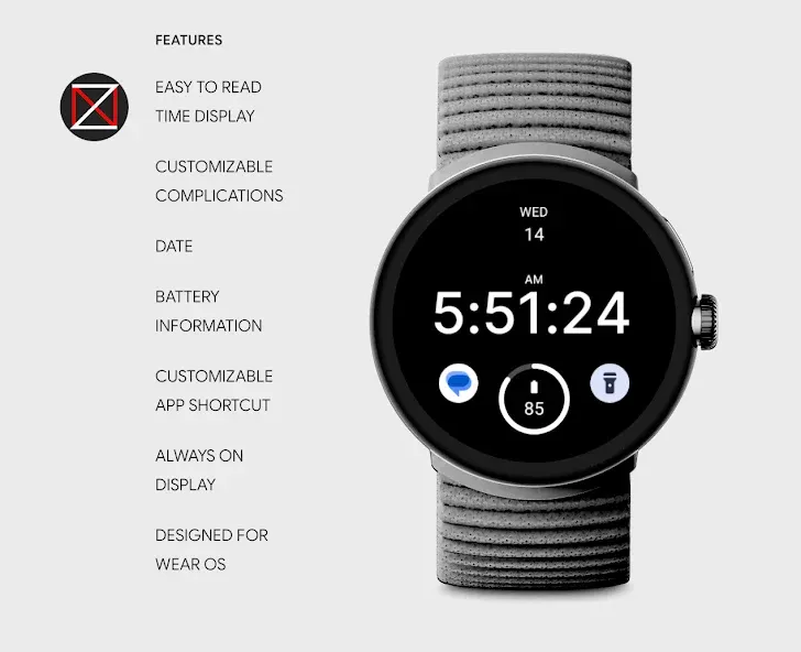Black Face Watch Face screenshot 2
