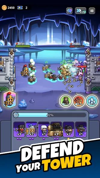 작은 전사들의 돌진: 타워 디펜스 screenshot 1
