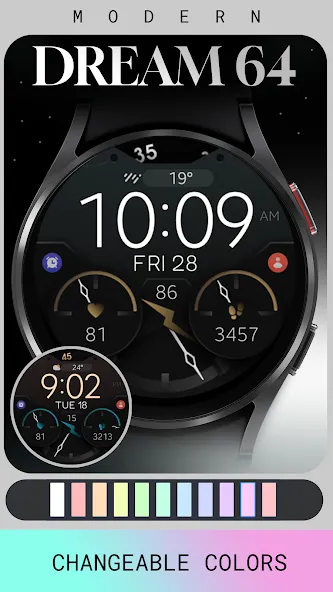 Dream 64 Digital watch face screenshot 4