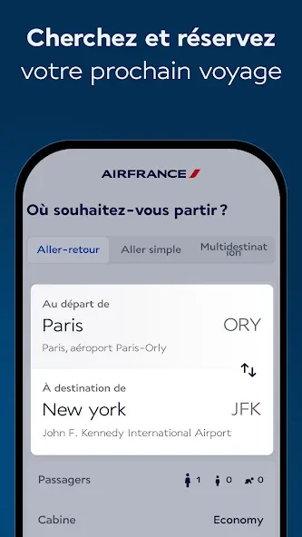 Air France - Réserver un vol screenshot 3