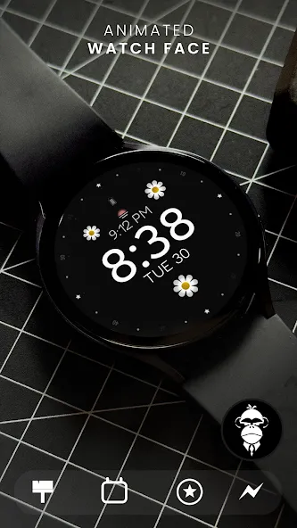 Flower Animated watch face screenshot 1