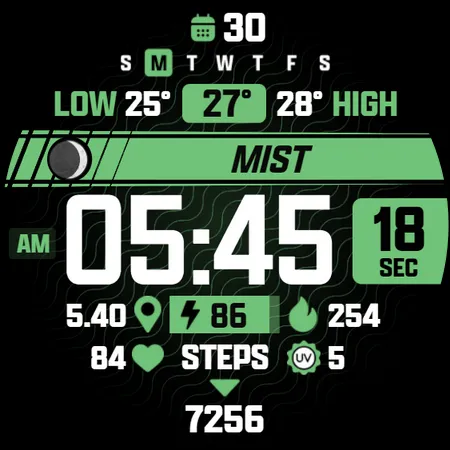 ATHLETIC Digital Watch Face screenshot 32