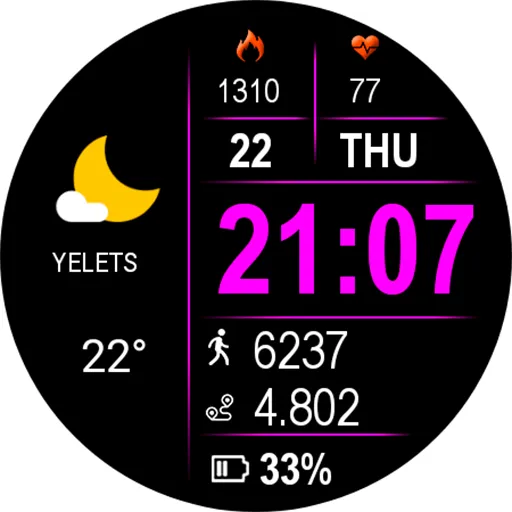 Digital Retix Watch Face screenshot 20