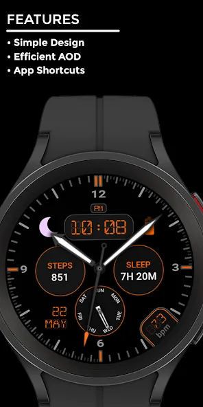 Ortanight - watch face screenshot 2