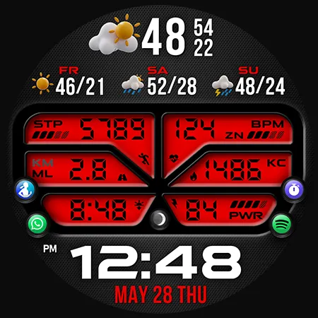 PER46 Digital Watch Face screenshot 42