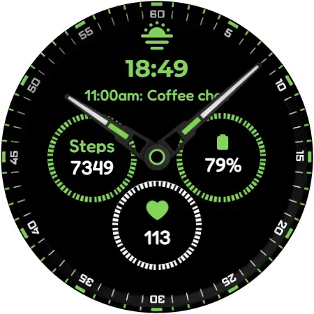 A4 Analog Watch Face screenshot 14