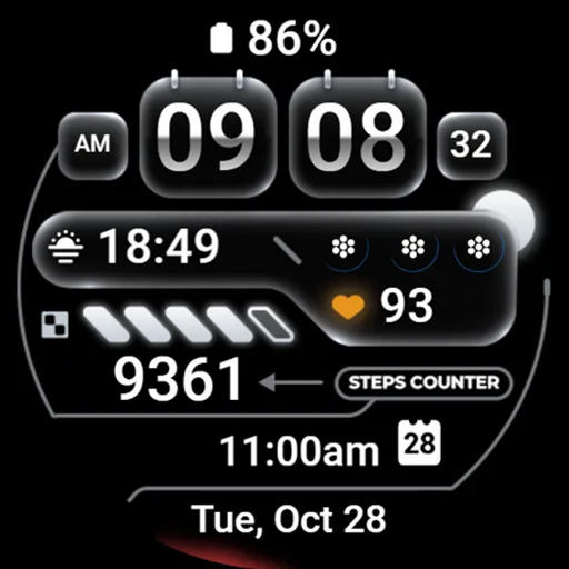 Digital Watch Face - OMG 02 screenshot 28
