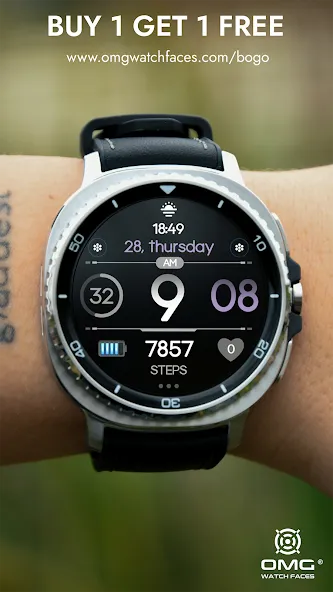 OMG 458 - Minimal Watch Face screenshot 8