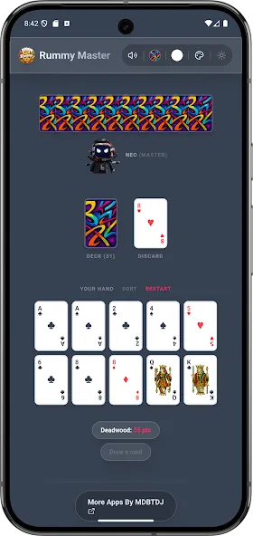 Gin Rummy Master Ai Offline screenshot 7