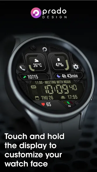 PRADO X105 Digital Watch Face screenshot 4