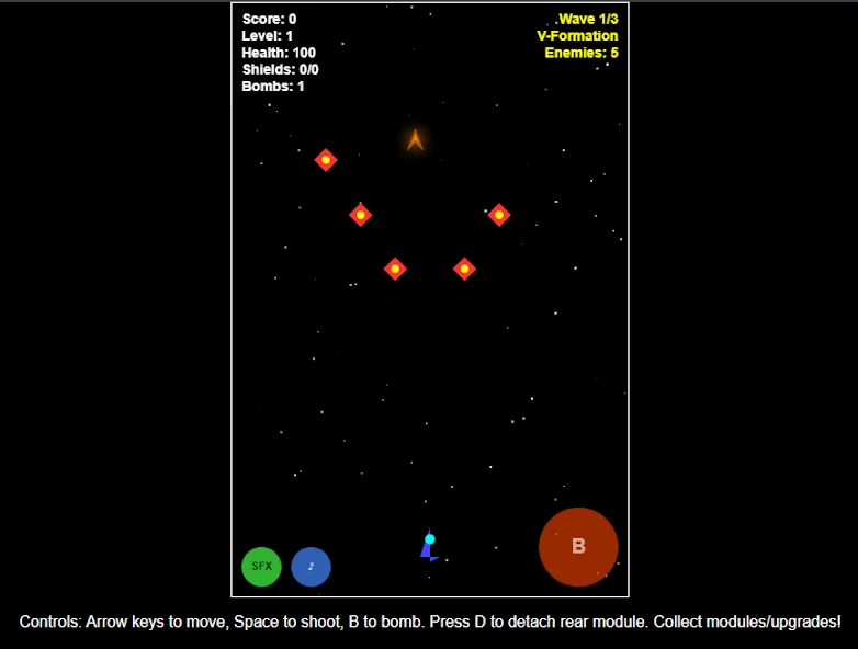 D.A.M.S.V.L. - Space Shooter screenshot 2