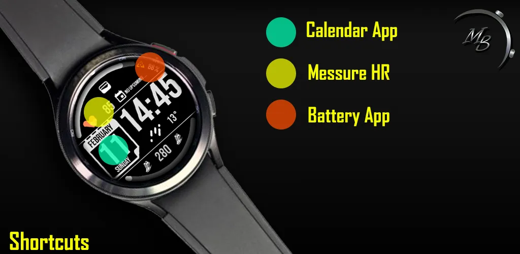 Digital Watch Face MB110 screenshot 4