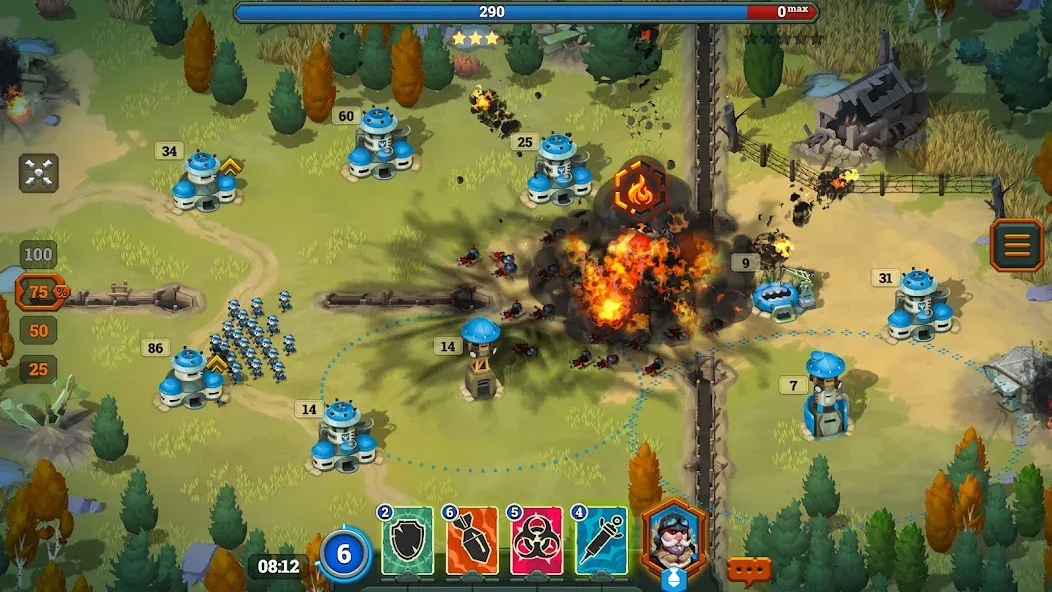 Bunker Wars: Jogo RTS screenshot 2