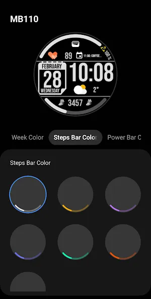 Digital Watch Face MB110 screenshot 21