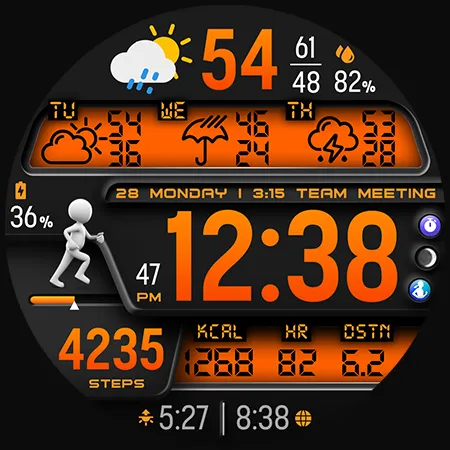 PER36 Digital Watch Face screenshot 46