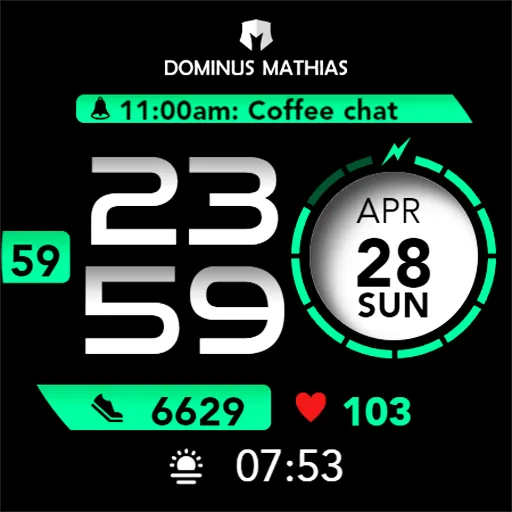 DM104 Fashionable Digital Face screenshot 6