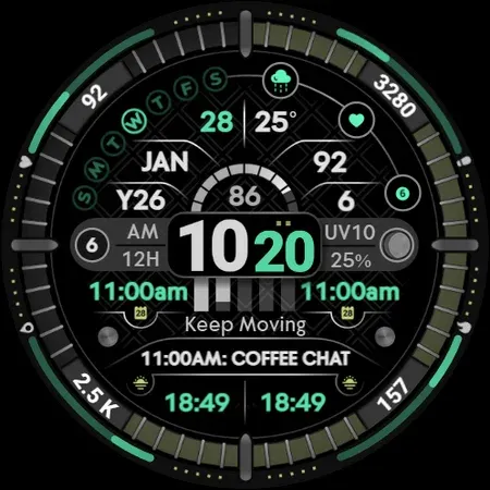 Digital Watch Face Infowatch 2 screenshot 14