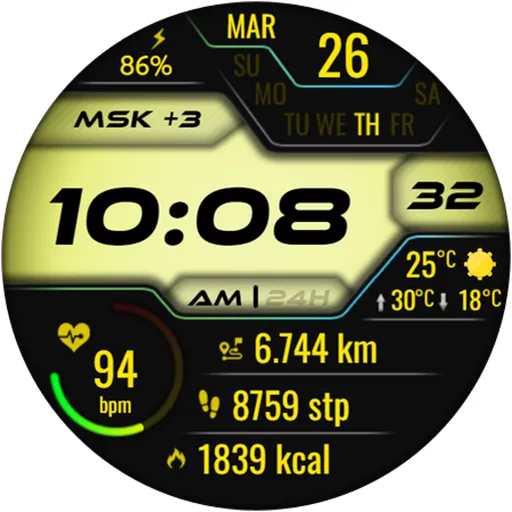 Vexitor Digital Watch Face screenshot 20