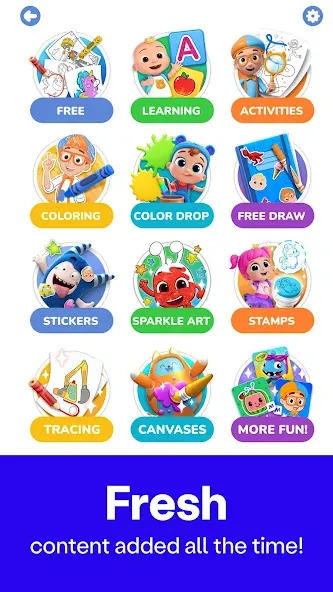 Coloring with Blippi & Friends screenshot 2