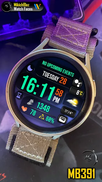 Digital Watch Face MB391 screenshot 2