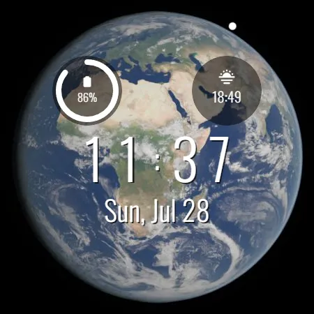 Orbital Watch Face Time Zone screenshot 8