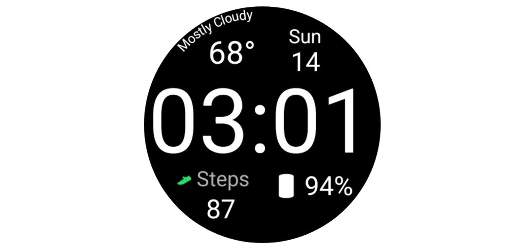 Digi Time Watchface screenshot 3