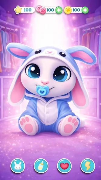 Bu Bunny - Cute pet care game screenshot 4