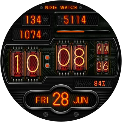 NIXIE DIGOTAN WS03 Watch face screenshot 11