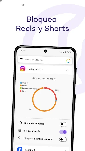 StayFree - Uso del teléfono screenshot 2