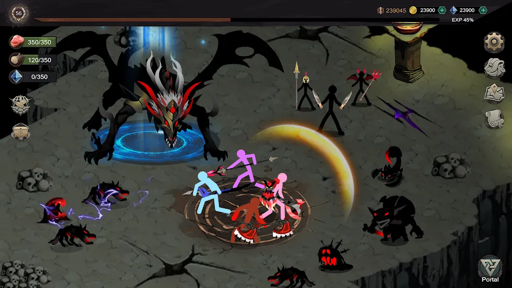 스틱맨 신화: 방치형 RPG 섀도우 screenshot 4