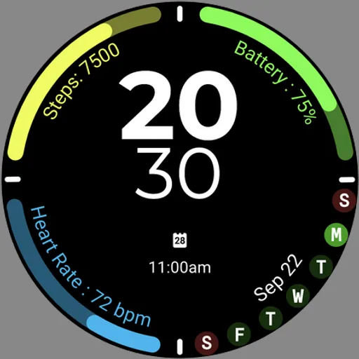 Active Sport Time Watch face screenshot 15