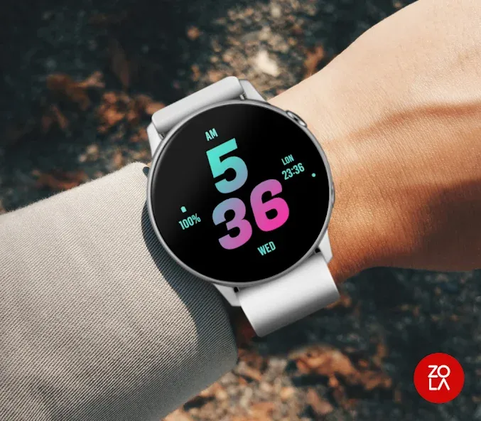 Tosca Pink Bold Watch Face screenshot 3