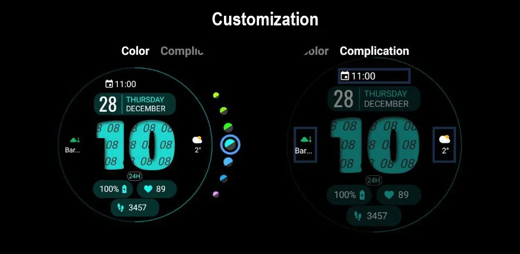 Dens BigHours Watch Face screenshot 8