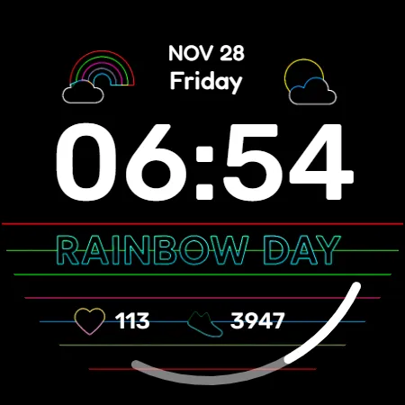 DW03 Rainbow - Colorful Theme screenshot 14