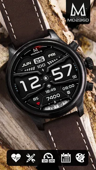 MD236D Digital watch face screenshot 1