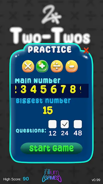 Two-Twos (Math Practice App!) screenshot 4
