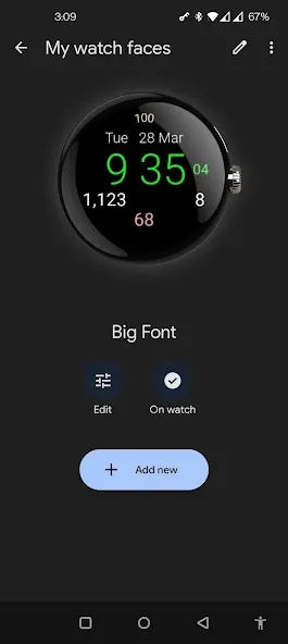 Big Font Watch Face screenshot 2