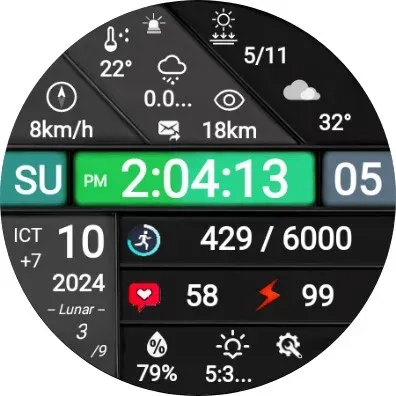 N-SPORT711 MultiNews WatchFace screenshot 15