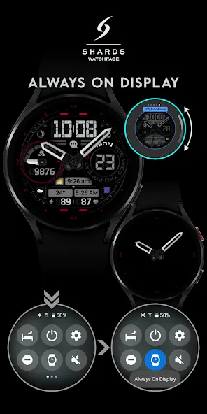 SH060 Watch Face, WearOS watch screenshot 7