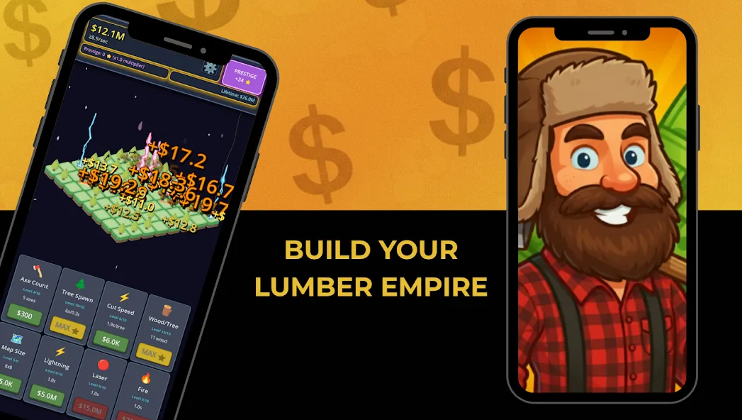 Idle Space Lumber Tycoon screenshot 1