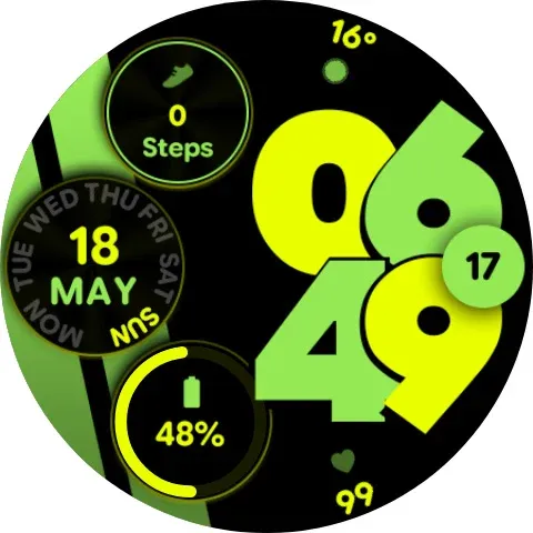 Sporty Pixel Pro - Watch face screenshot 14