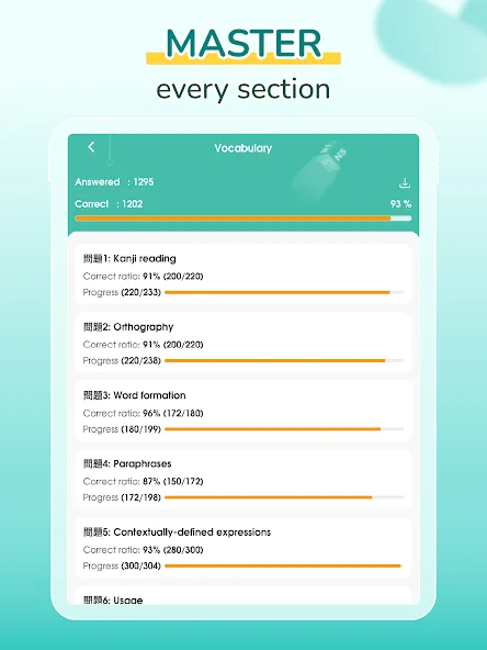 Migii JLPT: JLPT test N5-N1 screenshot 13