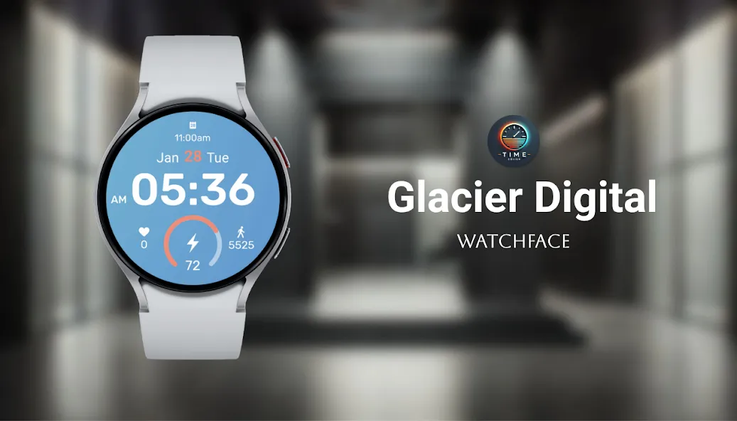 Glacier Digital Watch Face screenshot 1