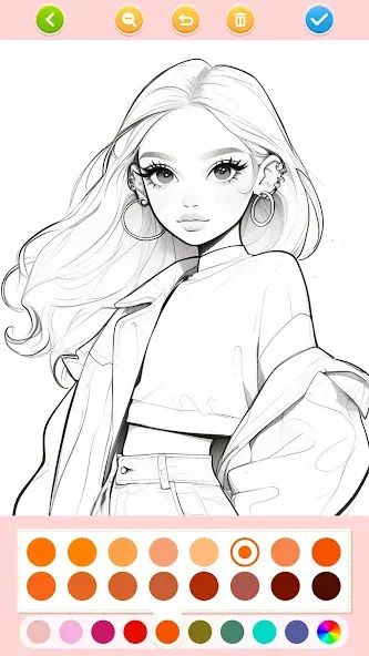 Jogos de pintar:boneca meninas screenshot 5
