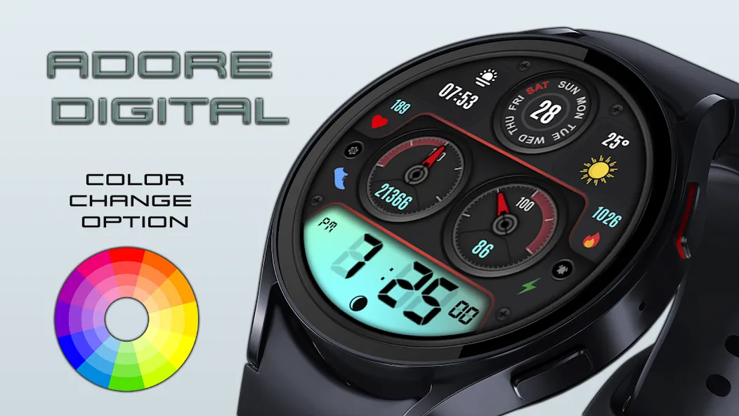 Adore Digital Watch Face screenshot 2