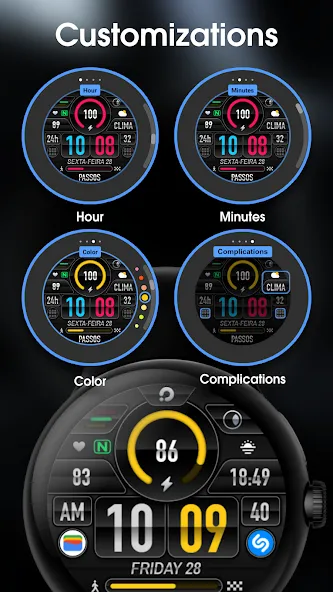 PRADO 11 Digital Watch Face screenshot 4
