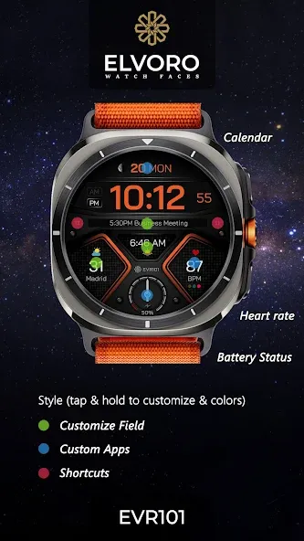 EVR101 Digital Watch Face screenshot 7