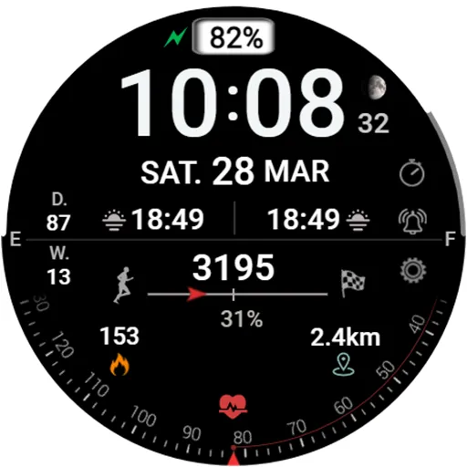 DIGI SERAS Watch face screenshot 14